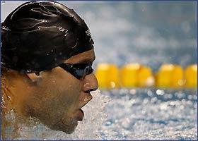 Thiago terminou os 400m medley em 4m02s83, tempo apenas um centésimo mais alto que o seu melhor no Campeonato / Foto: Satiro Sodré / CBDA